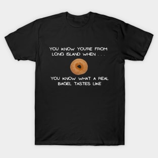 Long Island Bagel 2 (Dark Colors) T-Shirt